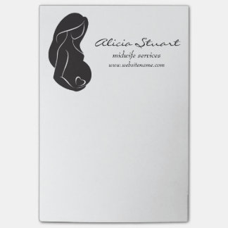 Silhouette Zwangere Vrouw Belly Heart Post-it® Notes