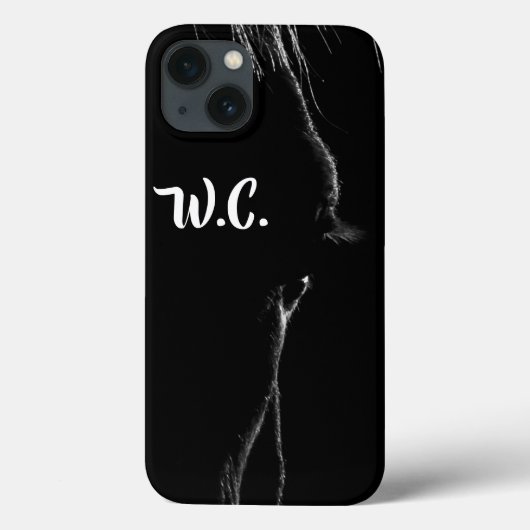 Silhouette (zwart-wit) Case-Mate iPhone case (Achterkant)