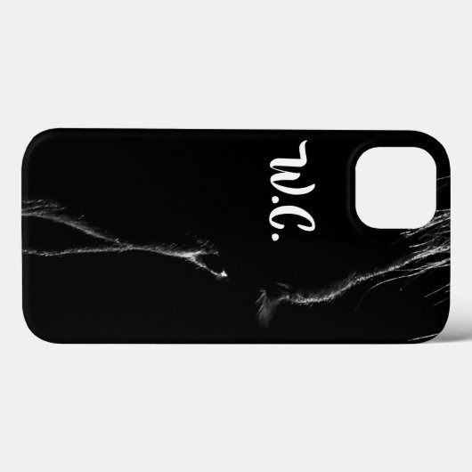 Silhouette (zwart-wit) Case-Mate iPhone case (Achterkant (horizontaal))