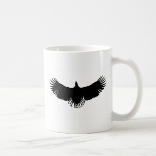 Silhouette (zwart-wit) Eagle Koffiemok
