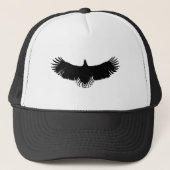 Silhouette (zwart-wit) Eagle Trucker Pet (Voorkant)