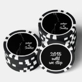 Silhouette (zwart-wit) pokerchips (Opstapeling)