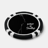 Silhouette (zwart-wit) pokerchips (Enkel)