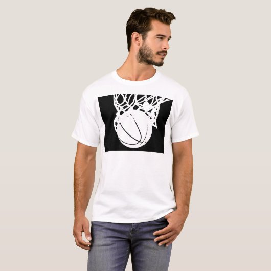 Silhouette (zwart/wit) t-shirt (Voorkant volledig)