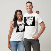 Silhouette (zwart/wit) t-shirt (Unisex)