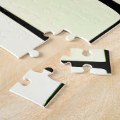 Silhouetted Black Trees met zachte regenboogkleure Legpuzzel (Zijkant)