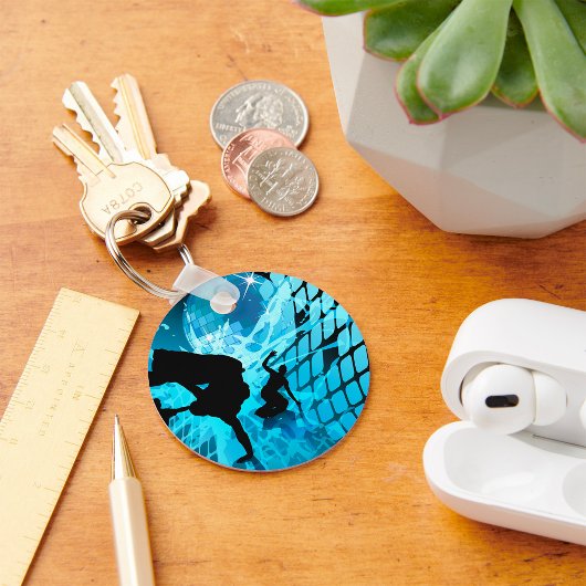 Silhouetted Dancers Sleutelhanger