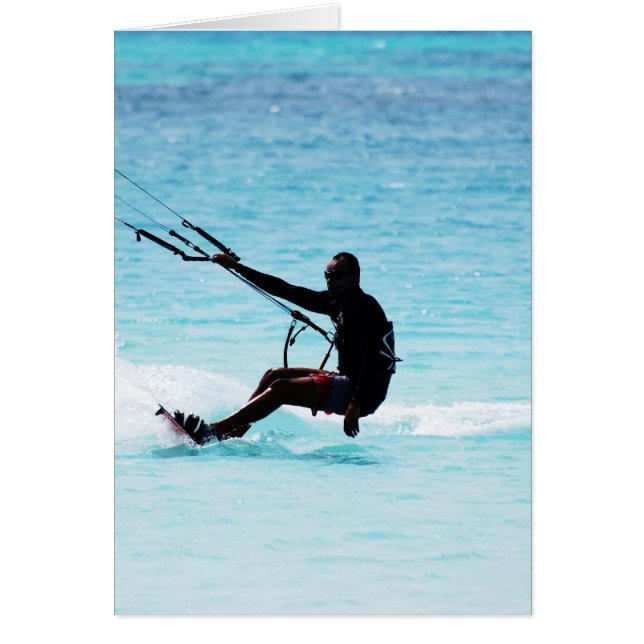 Silhouetted Kitesurfer (Voorkant)