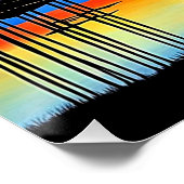 Silhouetted trees at Sunset 1 Perfect Poster (Hoek)