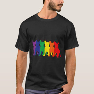 Silhouetten Chihuahua Hondenliefhebbers T-shirt