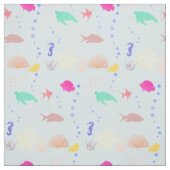Silhouetten van de zee stof (Swatch)