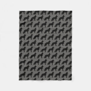 Silhouetten van Duitse Herdershonden Cool K9 Patro Fleece Deken