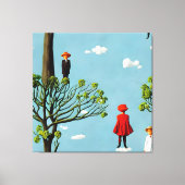 Silhouetten van Fancy Canvas Afdruk (Voorkant)