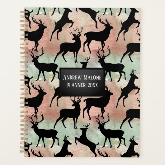 Silhouetten van herten planner (Voorkant)