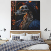 Silhouetten van het hiernamaals 00 canvas afdruk (Insitu (Slaapkamer))