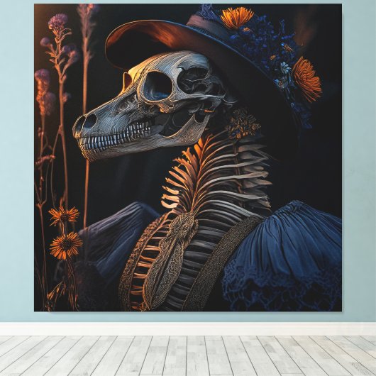 Silhouetten van het hiernamaals 00 canvas afdruk (Insitu (Houten vloer))