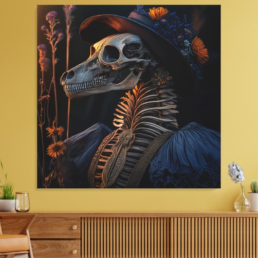 Silhouetten van het hiernamaals 00 canvas afdruk (Insitu (Woonkamer))