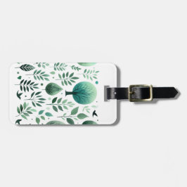 Silhouetten van Natuur: Dag Bagagelabel