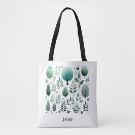 Silhouetten van Natuur: Dag Tote Bag