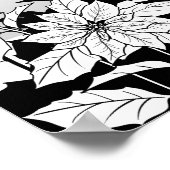 Silhouetten van Vrede - Zwart-wit Natuur Poster (Hoek)