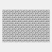 silhouetten van yoghiposities inpakpapier vel (Voorkant 2)