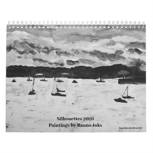 Silhouettes 2026, Paintings by Rauno JoksCalendar Kalender (Hoes)
