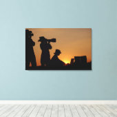 Silhouettes Canvas Afdruk (Insitu (Houten vloer))