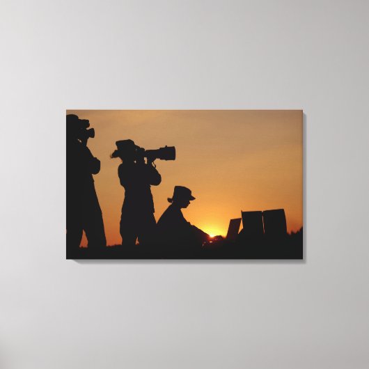 Silhouettes Canvas Afdruk (Voorkant)