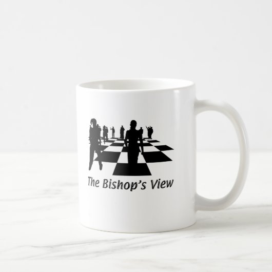 Silhouettes - Chess - Bishops Uitzicht Koffiemok (Rechts)