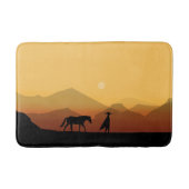 Silhouettes in de woestijn badmat (Voorkant)
