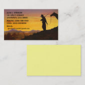 SILHOUETTES MET WESTERNE SKY SUNSET VISITEKAARTJES (Voorkant / Achterkant)