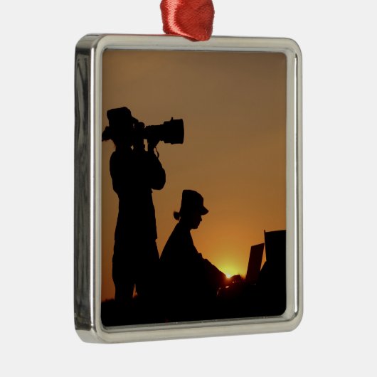 Silhouettes Metalen Ornament (Rechts)