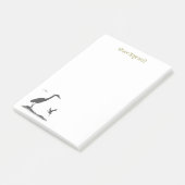 Silhouettes of Great Blue Heron Post-it® Notes (Schuin)