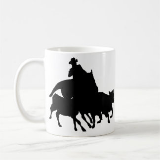 Silhouettes - Paarden - Team Penning Koffiemok