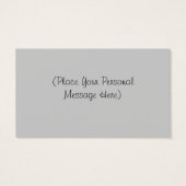  Silhouettes Persoonlijke kaartje Label (Achterkant)