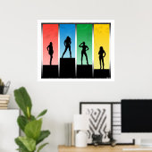 Silhouettes Poster (Thuiskantoor)
