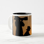 Silhouettes Tweekleurige Koffiemok (Voorkant links)