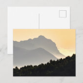Silhouettes uit bergen briefkaart (Voorkant / Achterkant)