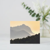 Silhouettes uit bergen briefkaart (Staand voorkant)