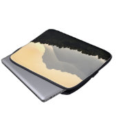 Silhouettes uit bergen laptop sleeve (Voorkant onderkant)