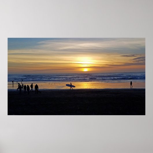 Silhouettes van de baai poster (Voorkant)