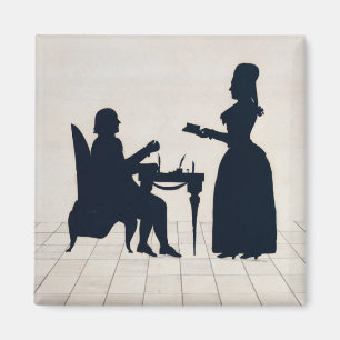 Silhouettes van Monsieur en Madame Roland Magneet