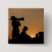 Silhouettes Vierkante Button 5,1 Cm (Voorkant)