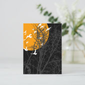 silhouetvogels briefkaart (Staand voorkant)
