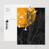 silhouetvogels briefkaart (Voorkant / Achterkant)