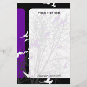 silhouetvogels briefpapier (Voorkant)