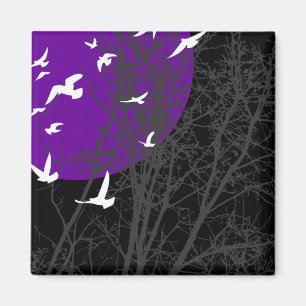 silhouetvogels magneet