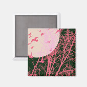 silhouetvogels magneet (Voorkant / Achterkant)