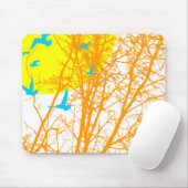 silhouetvogels muismat (Met muis)