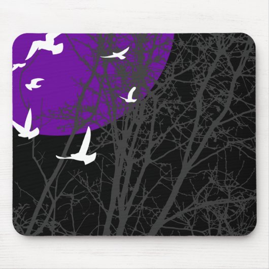 silhouetvogels muismat (Voorkant)